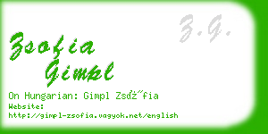 zsofia gimpl business card